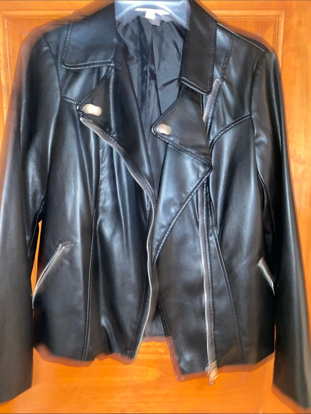 Faux leather jacket